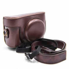 Vhbw kamera-tasche polyurethan coffee pentru sony cybershot dsc-hx50, hx50v, hx60, , foto