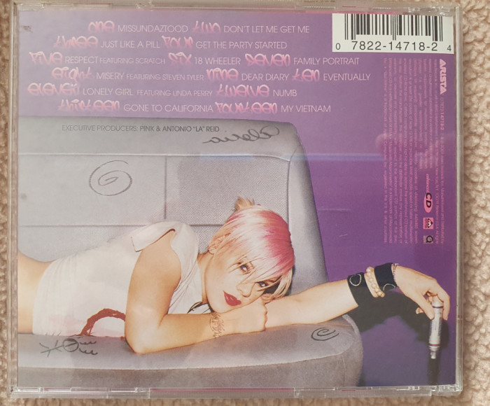 Pink, Missunderztood, CD original USA 2001