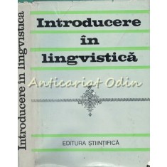 Introducere In Lingvistica - Al. Graur - Tiraj: 5820 Exemplare