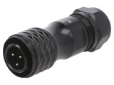Mufă SA16 tată 3 PIN IP67 8-12mm 10A 500V lipire pe cablu