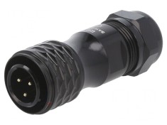 Mufă SA16 tată 3 PIN IP67 8-12mm 10A 500V lipire pe cablu