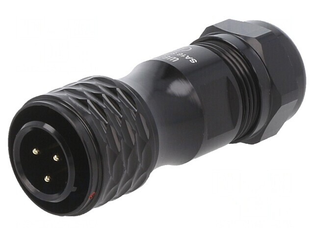 Mufă SA16 tată 3 PIN IP67 8-12mm 10A 500V lipire pe cablu
