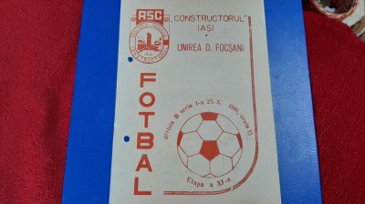 program Constr. Iasi - Unirea D. Focsani foto