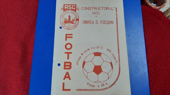 program Constr. Iasi - Unirea D. Focsani