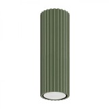 Lampă De Tavan Karbon Verde Măsliniu Din Aluminiu 1 Bec Tub Minimalist De Interior