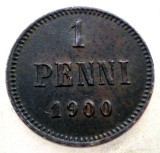 7.225 FINLANDA NIKOLAI II 1 PENNI 1900