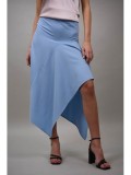 FUSTA LUNGA ASIMETRICA CHIARA S Baby Blue