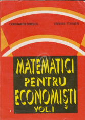 Matematici pentru economisti, vol. 1, 2, 3 (1995) foto