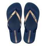 Slapi Dama Ipanema Anatomica Connect II Albastru/Auriu Marime 35/36