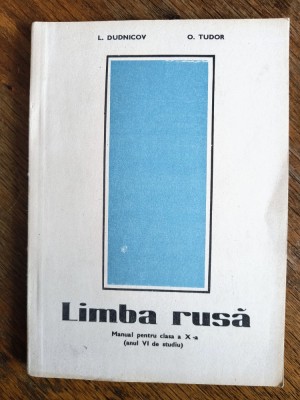 Manual de Limba Rusa pentru cl. a X-a - 1985 / R2P3F foto
