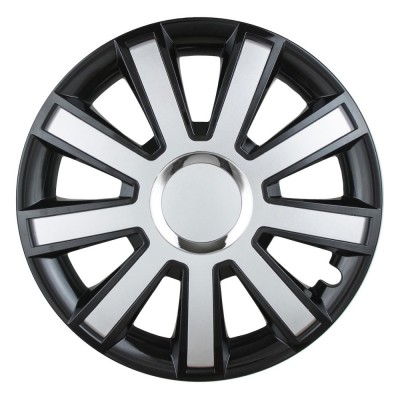 Set 4 Capace Flash Negru Si Argintiu R16 foto