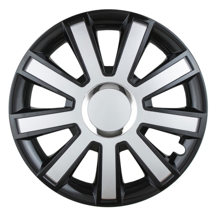Set 4 Capace Flash Negru Si Argintiu R16