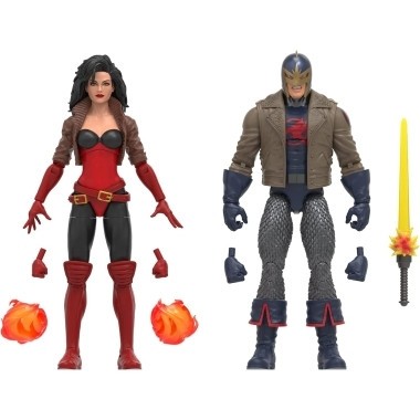 Marvel Legends Set 2 figurine Black Knight si Sersi 15 cm foto