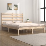 Gossi cadru de pat mic dublu, 120x190 cm, lemn masiv de pin