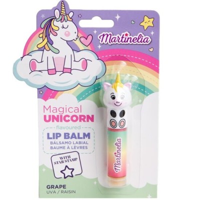 Balsam de buze cu aroma de struguri si stampila Magical Unicorn, Martinelia, 79003S, 1,8g foto