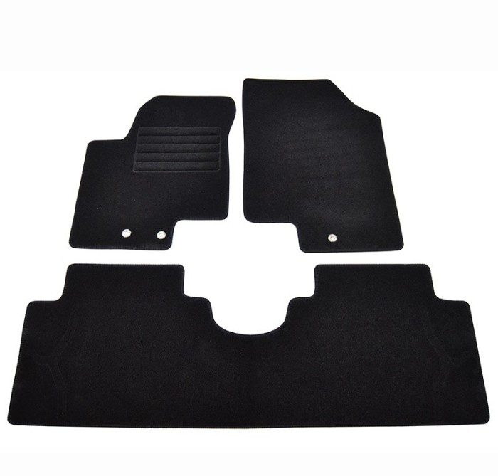 Covorase mocheta Hyundai IX20 2010-, Kia Venga 2010- Negre , set de 3 bucati AutoDrive ProParts