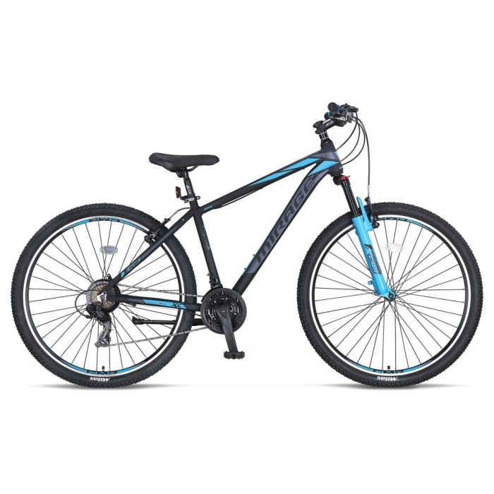 Bicicleta MTB Umit Mirage, 21 viteze, culoare negru/albastru, roata 29&quot;, cadru d... Cod:82965180001