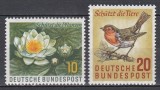 Germania 1957 - Protecția Naturii, MNH