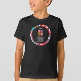 Echipa națională de hochei tricou de copii Ice Hockey World Championship Czechia MS 2024 Black - Dětsk&eacute; L 10 - 130 - 140