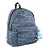 Ghiozdan My Way bleu-negru cu bandana, 1 compartiment si buzunar frontal