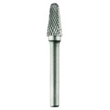 Tivoly 1031771 - Freza cu carburi metalice 12x25x70 mm tija 6 mm forma L (conica dreapta cu cap rotunjit) tais dublu