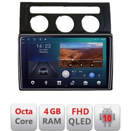 Navigatie VW Touran 2003-2009 clima automata B-touran2 Android Ecran QLED octa core 4+64 carplay android auto kit-touran2+EDT-E310V3 CarStore Technolo