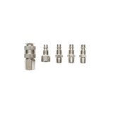 Set 5 cuple rapide 1/4 BSPT pentru furtunuri aer comprimat si scule pneumatice Crownman Cod: DISPN97 Automotive TrustedCars, Oem