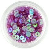 Paiete rotunde &icirc;n formă de disc, violet deschis