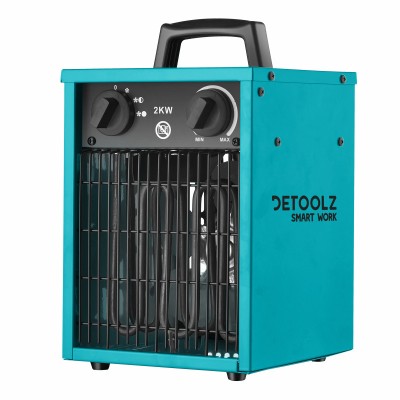 Aeroterma industriala Detoolz, 2000 W, 3 trepte putere, termostat reglabil, maxim 20 mp, 6824 BTU foto