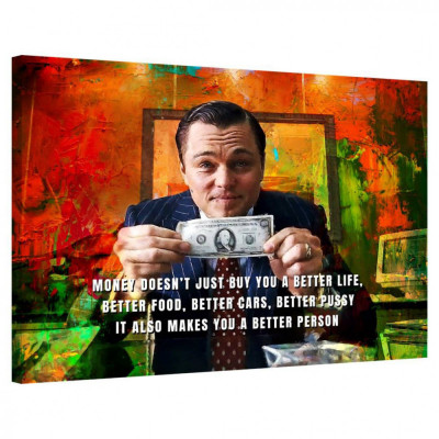 Tablou Canvas, Tablofy, Invincible &amp;middot; Wolf of Wall Street, Printat Digital, 70 &amp;times; 50 cm foto