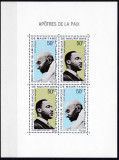 DB1 Apostoli ai Pacii Gandhi Martin Luther King 1968 Mauritania MS MNH, Nestampilat