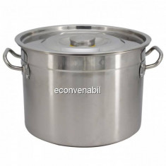 Oala Cazan Inox cu Capac si Manere 32l Sapir SP1211B40S foto