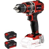 Einhell TE-CD 18/50 Li BL PXC + Twinpack - Masina de gaurit si insurubat 50 Nm + Set 2 acumulatori Li-Ion 18 V 4 Ah