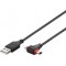 Cablu USB 2.0 A tata - micro USB/mini USB mini B tata 1m Goobay