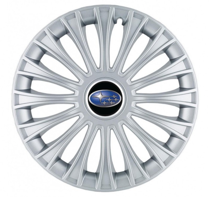 Set 4 capace roti pentru Subaru, model Dino Gray, R14