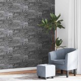 Tapet 3D VidaXL Piatră Neagră, 10x0.53m, Netesut, Textură Realistă, Izolare Fonică și Termică, Decor Rustic Living, Dormitor, Cafenea