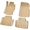 Set de 4 covorase bej cauciuc 3D stil tavita premium pentru Mercedes M/GLE-Class W166, GL, GLS X166, GLE Coupe C292