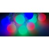 Instalatie Craciun Sir , Forme Mini Globuri, 20 LED-uri Multicolore , Cablu Transparent , 4 metri