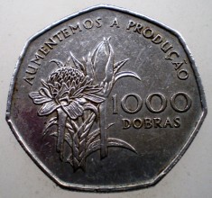 2.289 SAINT THOMAS &amp;amp; PRINCE SAO TOME E PRINCIPE 1000 DOBRAS 1997 foto