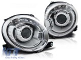 Set de faruri de tuning cu lentile, potrivit pentru Fiat 500 dupa 2007, stanga si dreapta Performance AutoTuning