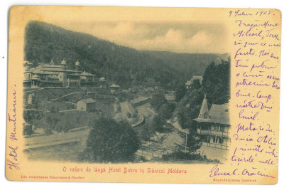 683 - SLANIC MOLDOVA, Bacau, Panorama, Romania - old postcard - used - 1905 foto