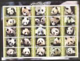 Djibouti 2003 Panda bears, imperf. block of 25 values, MNH S.042