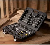 Set tubulare si chei Stanley 1/4 + 1/2, 41 piese, cu clicheti
