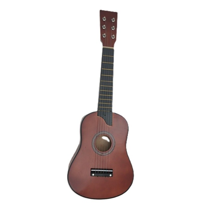Chitara pentru Copii, Flippy, din Lemn si Plastic, pentru Incepatori, 63.5 x 22 x 5.8 cm, Maro