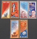 URSS 1981 &ndash; 20 de ani de la zborul lui Yuri Gagarin &ndash; set complet, stare excelentă