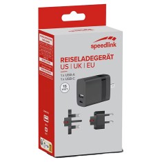 Sursa de alimentare de calatorie Speedlink, UK, SUA, EU