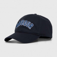 Barbour șapcă de baseball din bumbac culoarea albastru marin, cu imprimeu