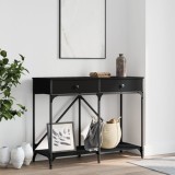 Cumpara ieftin Măsuță consolă, negru, 100x39x78,5 cm, lemn compozit