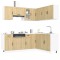 Gossi set dulap de bucatarie din 11 piese &bdquo;lucca&rdquo; lemn stejar sonoma