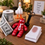 Pachet 5 Accesorii Amuzante si Antistres pentru Birou